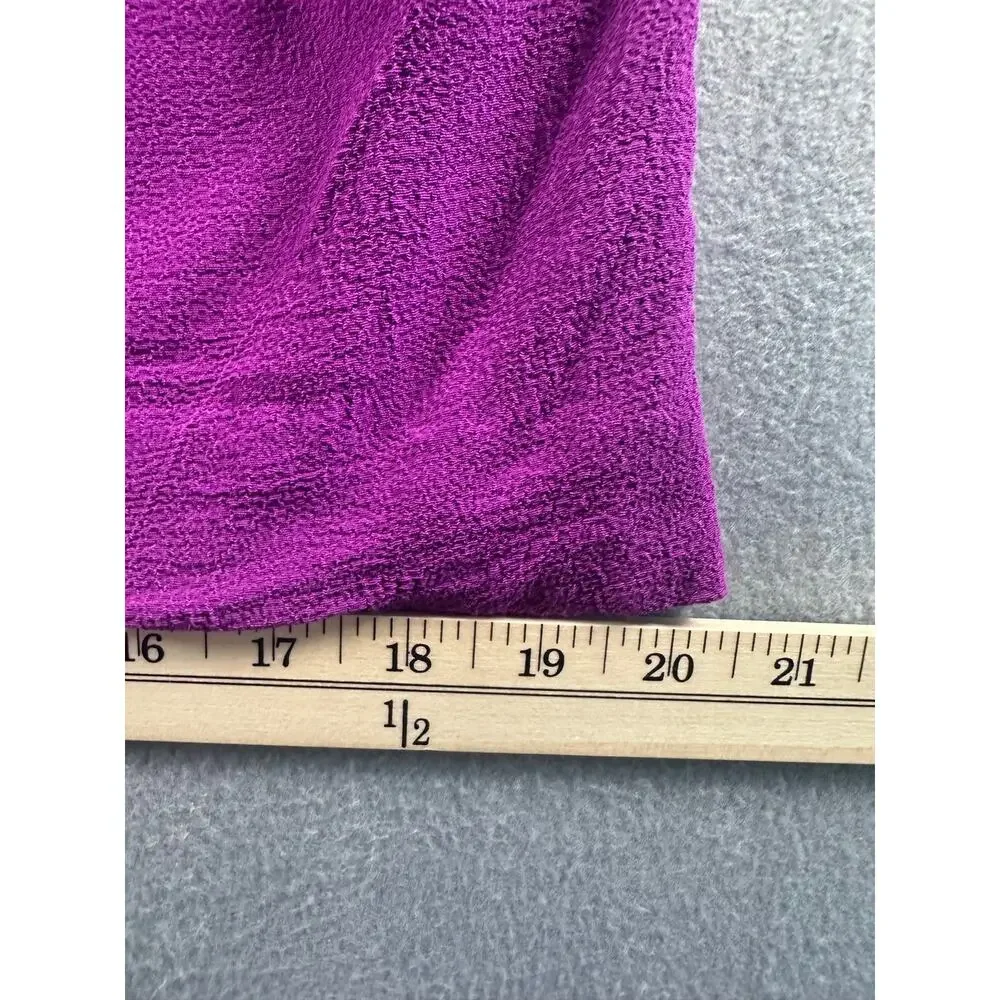 Kate Spade Selena Large Crepe Sleeveless Blouse Bajarose Purple Orange Back Tie